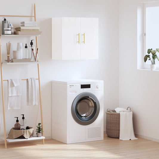 Brilliant white wall cabinet 60x31x60 cm Engineering wood