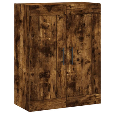 Smoked oak wall cabinet 69.5x34x90 cm engineering wood