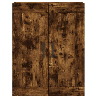 Smoked oak wall cabinet 69.5x34x90 cm engineering wood