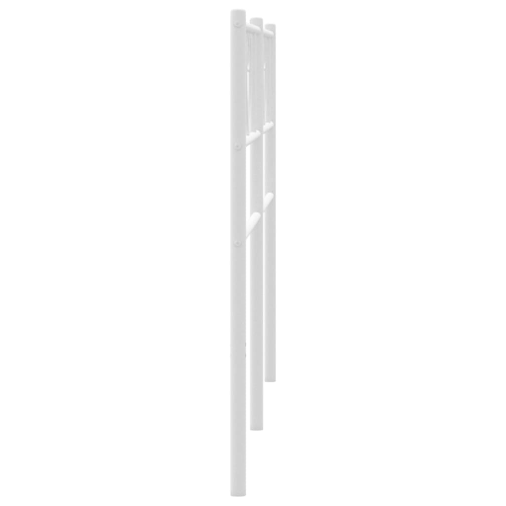 Tête de lit métal blanc 200 cm