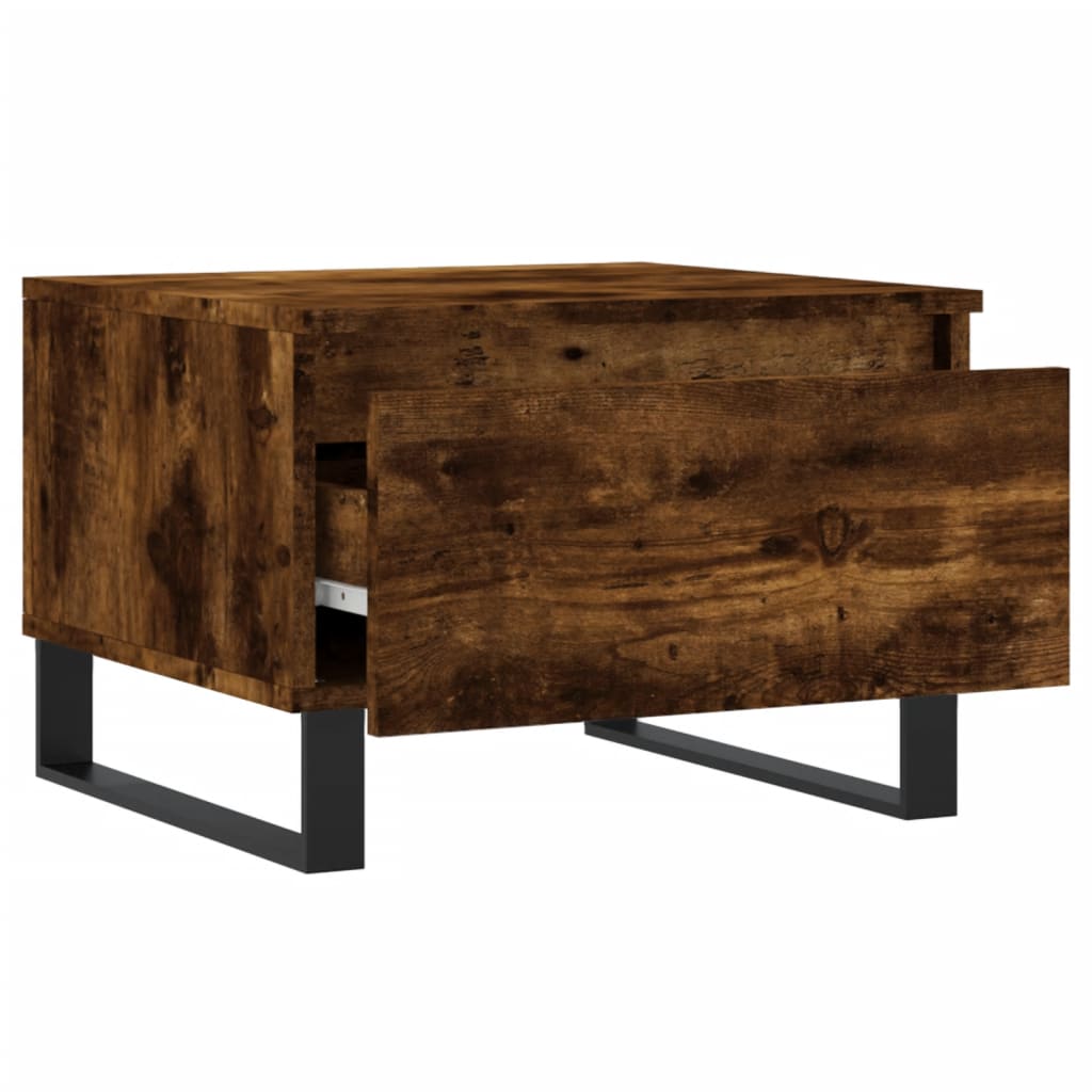Low tables 2 pcs smoked oak 50x46x35 cm engineering wood