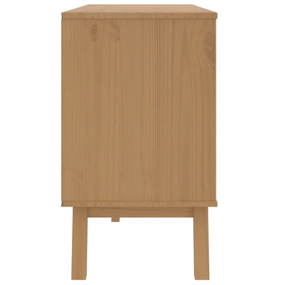 Olden Grey and Brown Wardrobe Armadio Solid Pine Wood