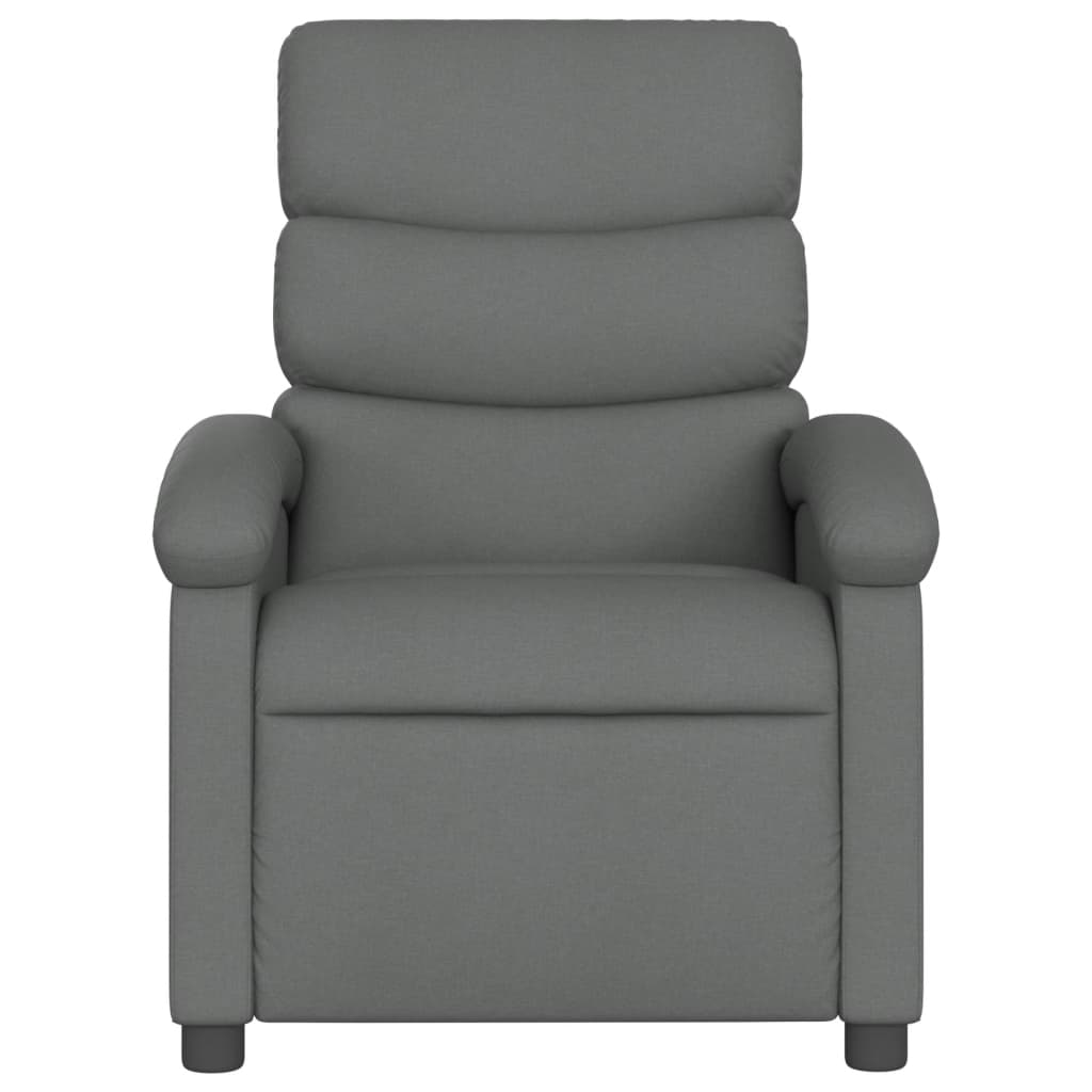 Fauteuil inclinable Gris foncé Tissu