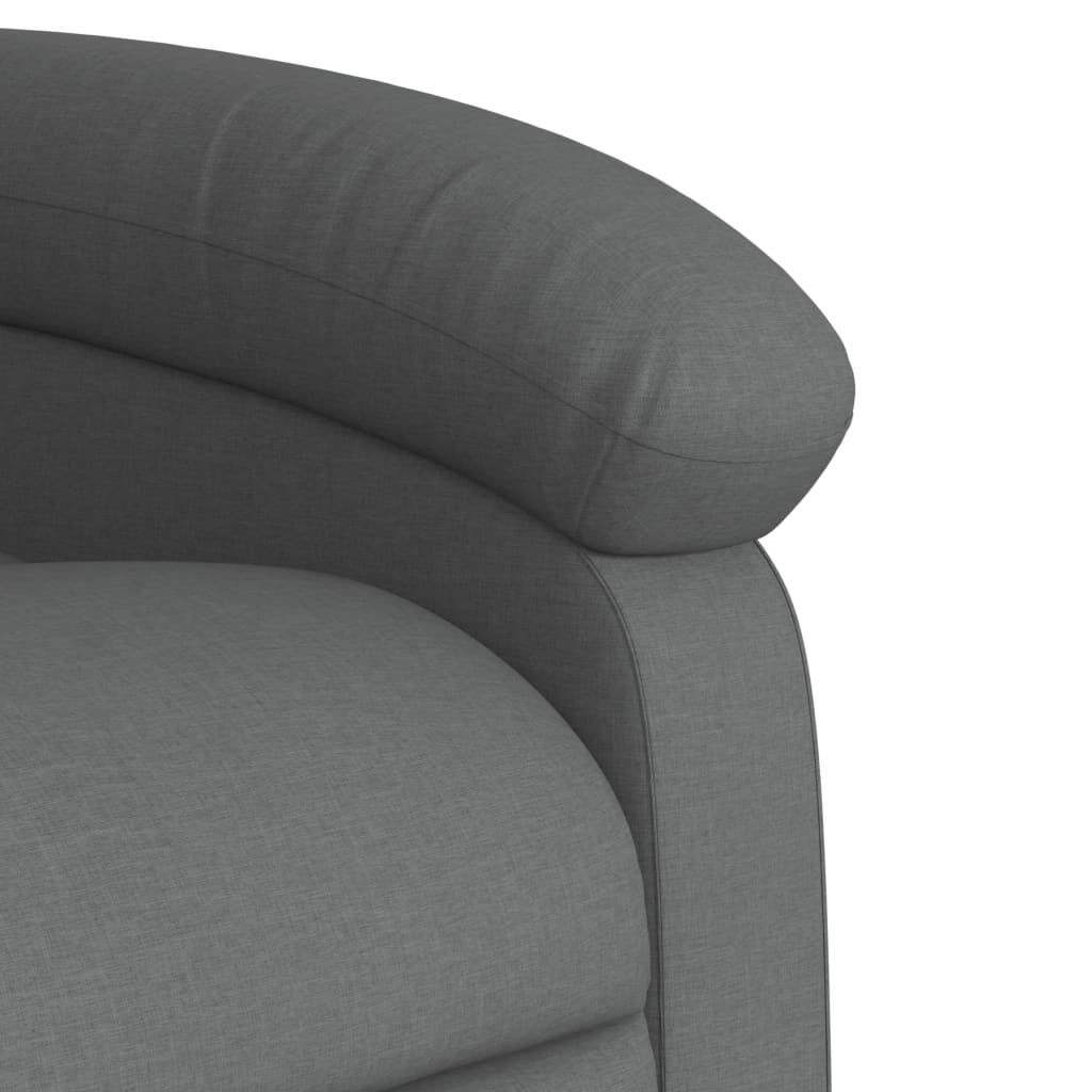 Fauteuil inclinable Gris foncé Tissu