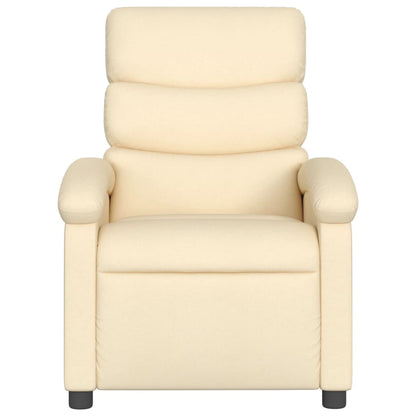 Fauteuil inclinable Crème Tissu