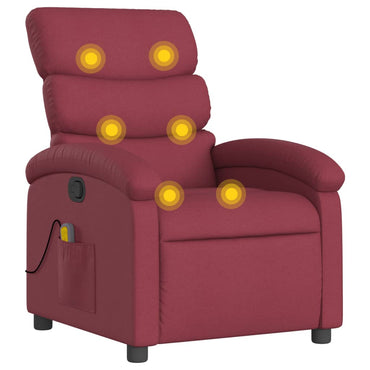 Red Bordeaux tessuto Massaggio rosso sedia