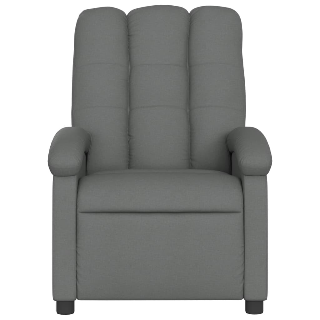 Fauteuil inclinable Gris foncé Tissu