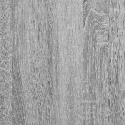 Armadio laterale con porte di vetro Sonoma grigio 68x37x75,5 cm