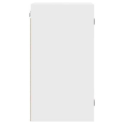Wall cabinet with white glass doors 35x37x68.5 cm