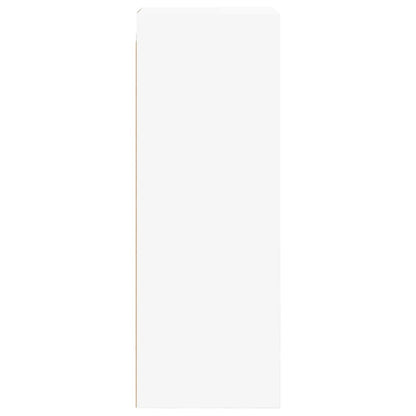 Wall cabinet with white glass doors 35x37x100 cm