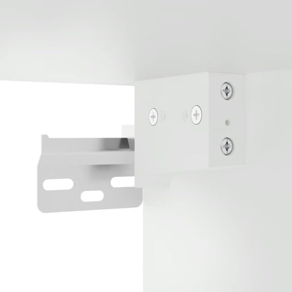 Wall cabinet with white glass doors 68x37x68.5 cm