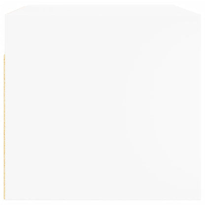 Armoires murales avec portes en verre 2 pcs blanc 68,5x37x35 cm