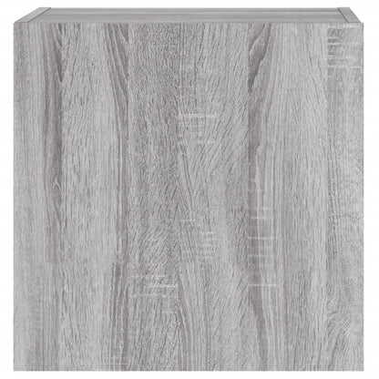 Meubles TV muraux 2pcs sonoma gris 40,5x30x40cm bois ingénierie