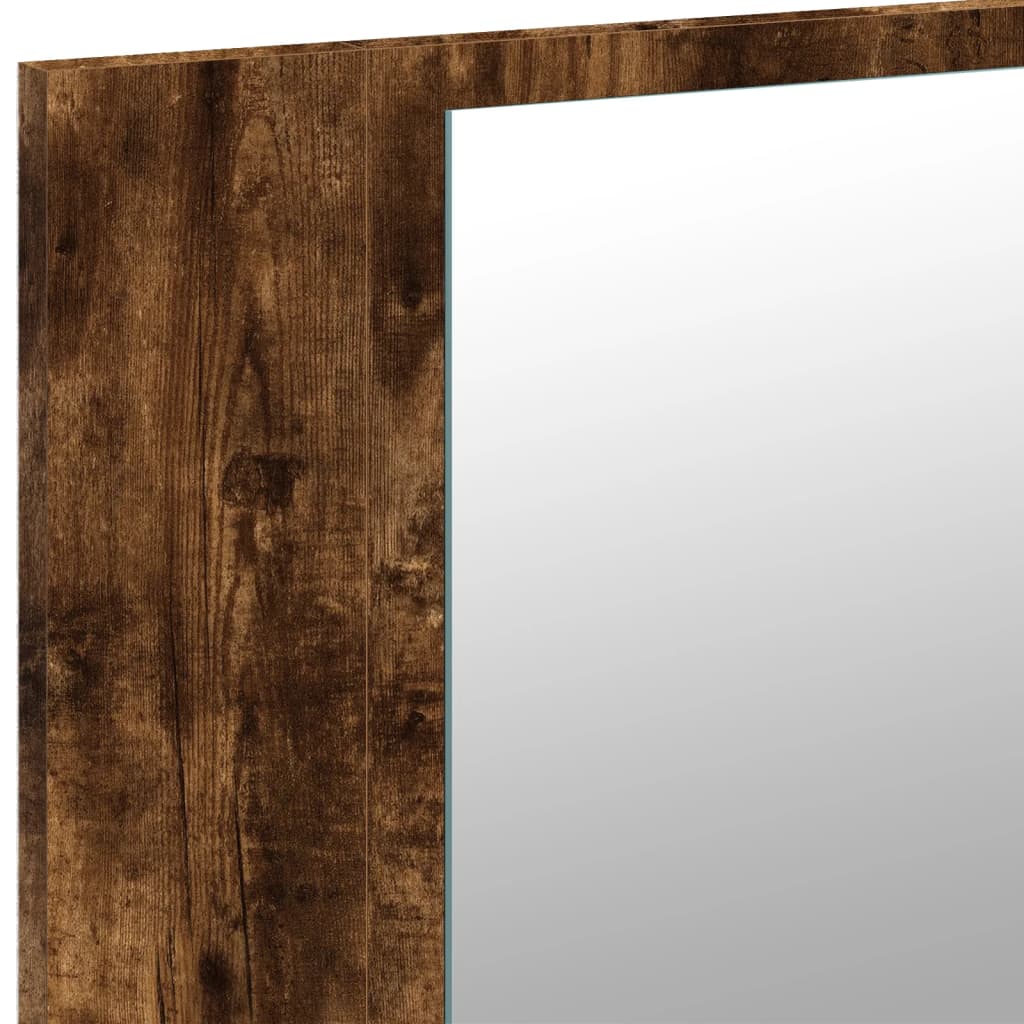 ACRILICO ACRILICO ACRILICO ACRILICO 80X12x45 a specchio a led in quercia affumicata