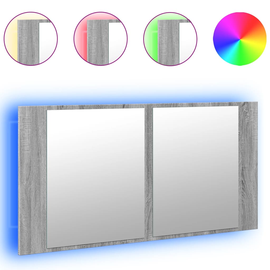 Sonoma Grey LED BAGNATO BAGNA 90X12X45 CM