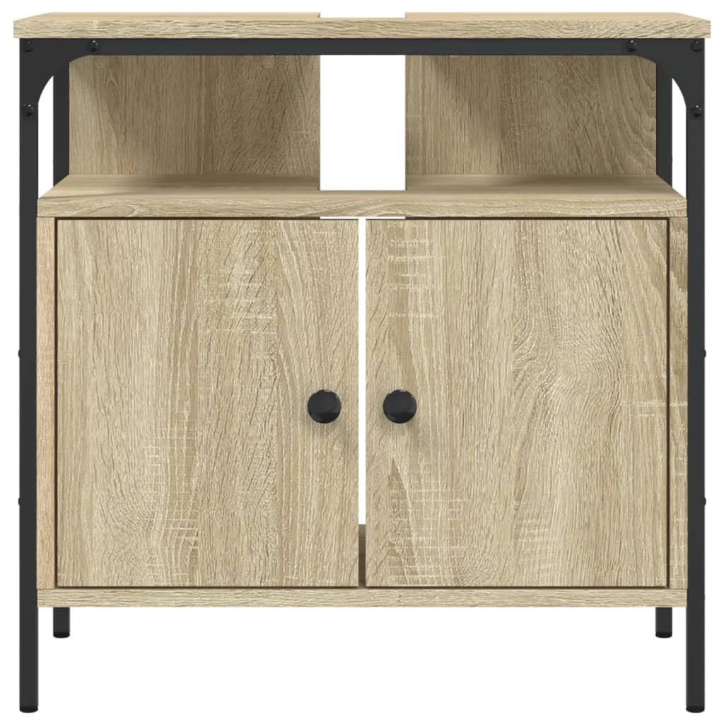Sonoma oak bathroom sink 60x30x60 cm