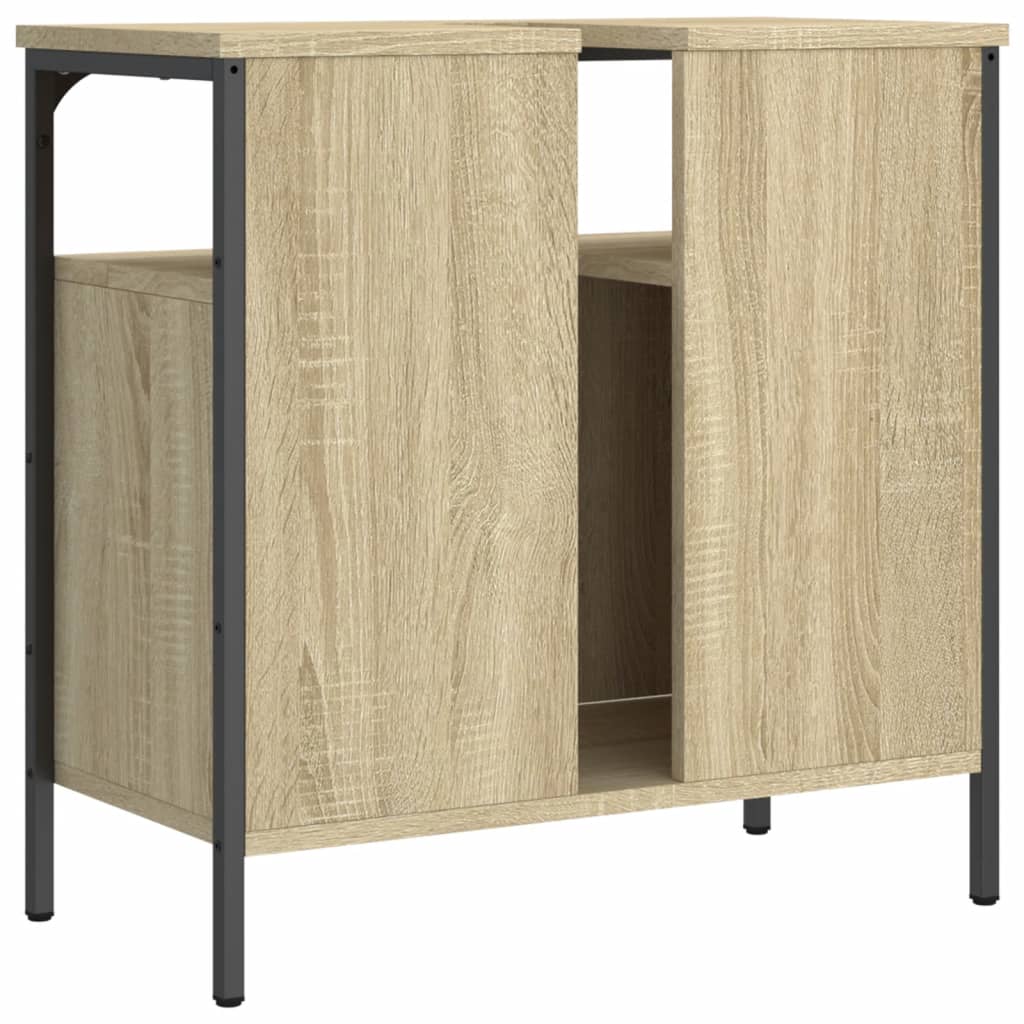 Sonoma oak bathroom sink 60x30x60 cm