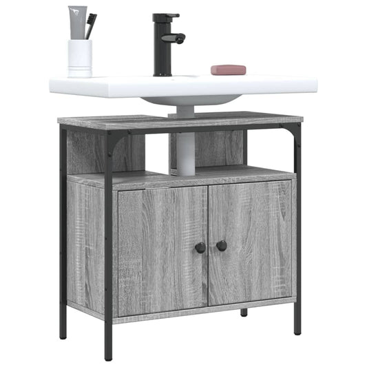 Sonoma Grey 60x30x60 cm Armadio per lavandino da bagno