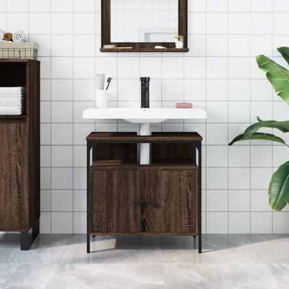Armadio del bagno Oak marrone 60x30x60 cm