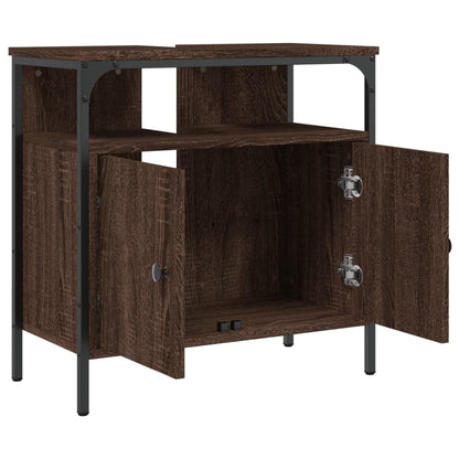 Armadio del bagno Oak marrone 60x30x60 cm