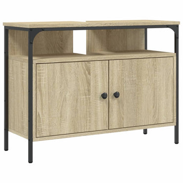 Armoire lavabo de salle de bain chêne sonoma 60x30x60 cm