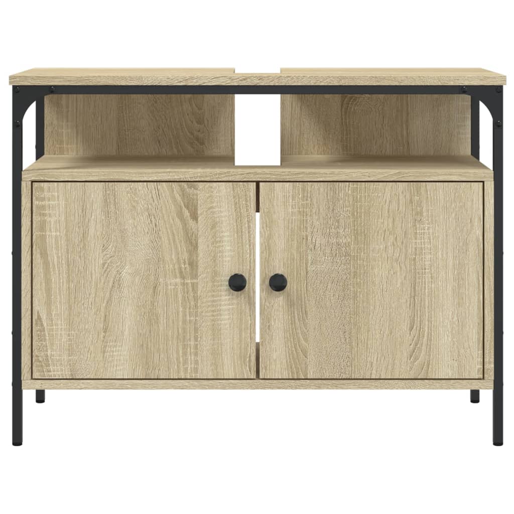 Sonoma oak bathroom sink 60x30x60 cm