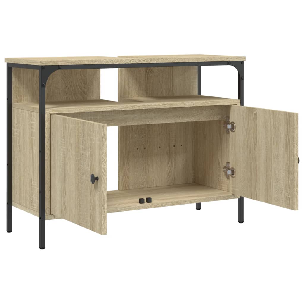 Sonoma oak bathroom sink 60x30x60 cm