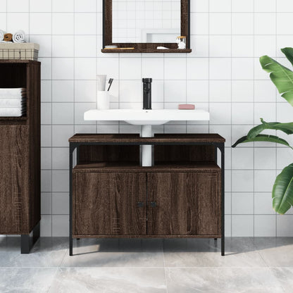 Armadio del bagno Oak marrone 60x30x60 cm