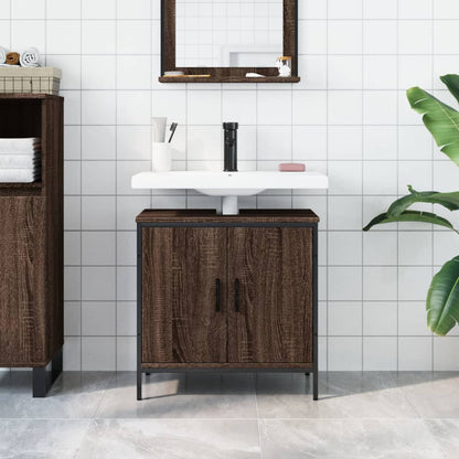 Armadio del bagno Oak marrone 60x30x60 cm
