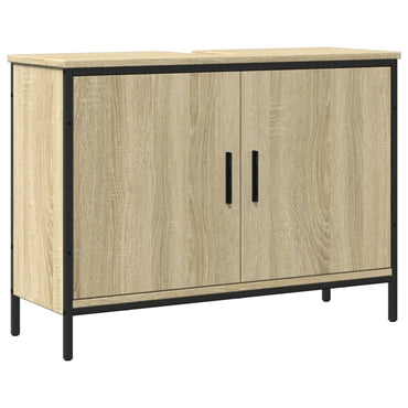Armoire lavabo de salle de bain chêne sonoma 80x30x60 cm