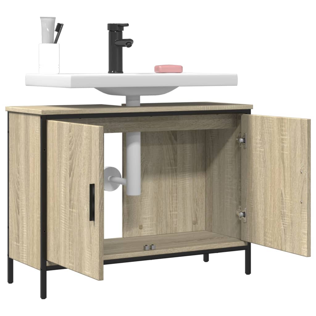 Sonoma oak bathroom sink 80x30x60 cm