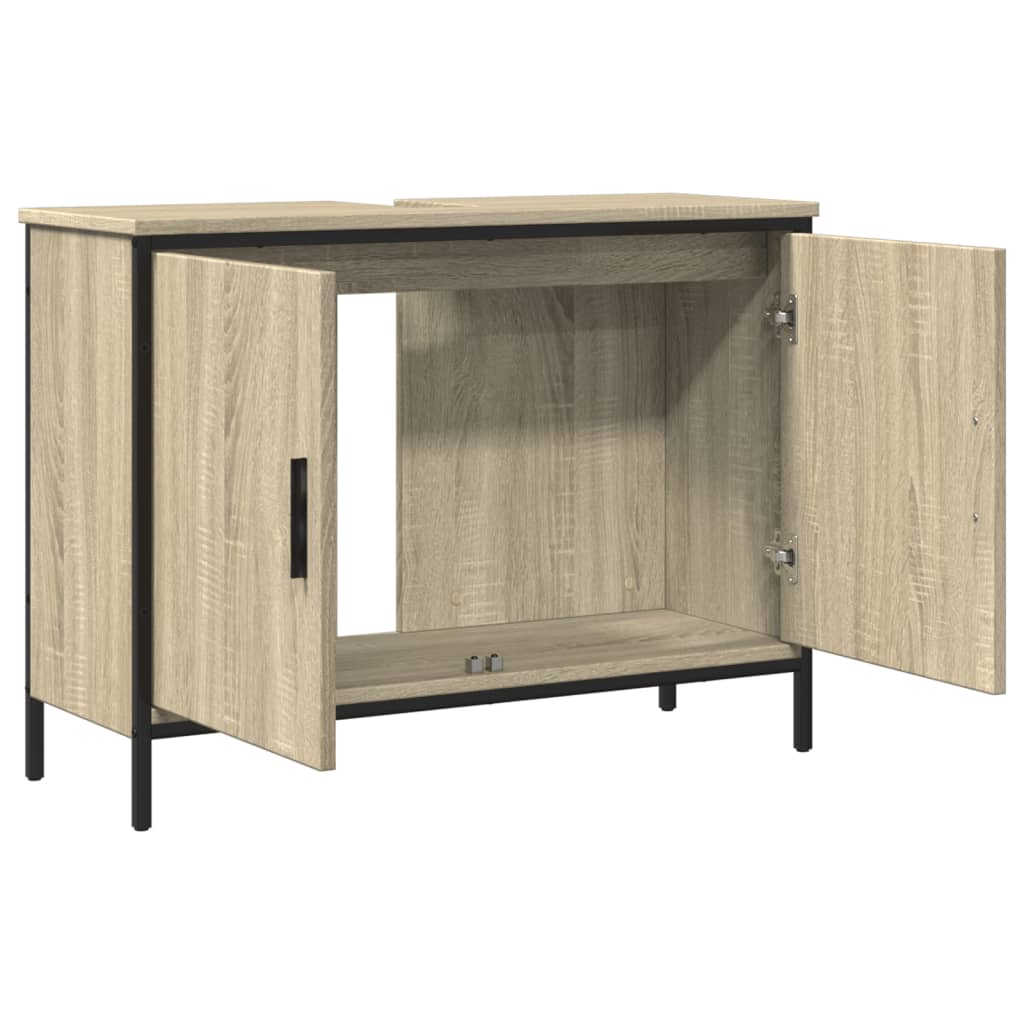 Sonoma oak bathroom sink 80x30x60 cm