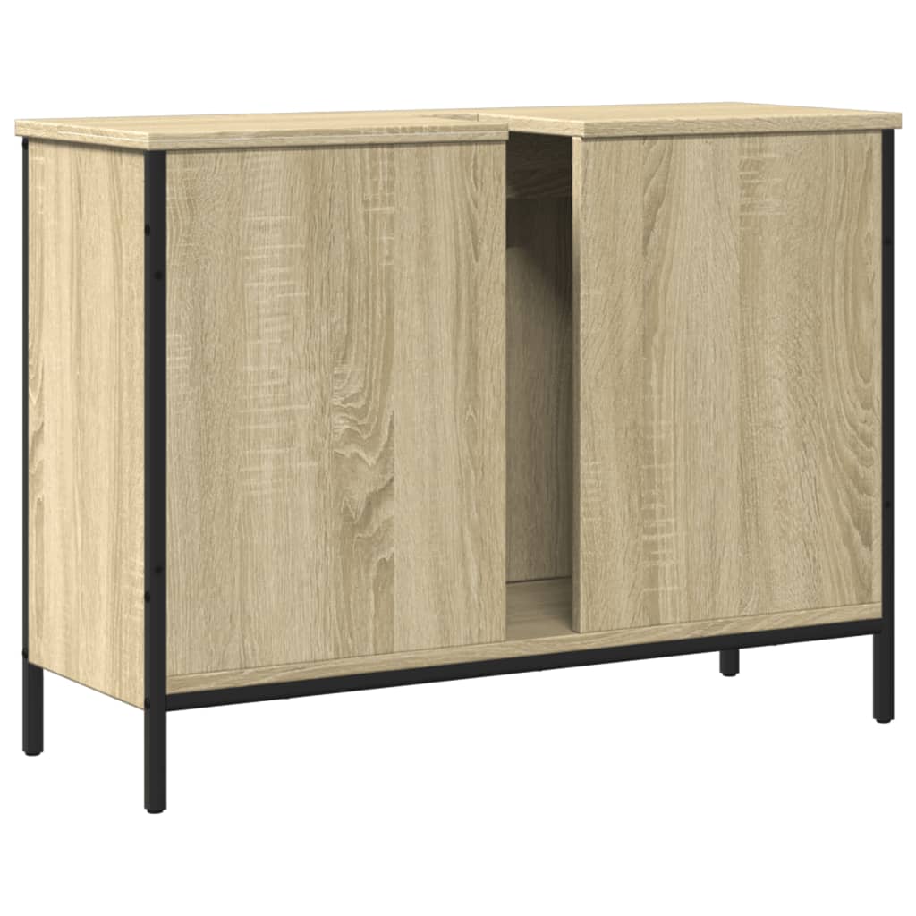 Sonoma oak bathroom sink 80x30x60 cm