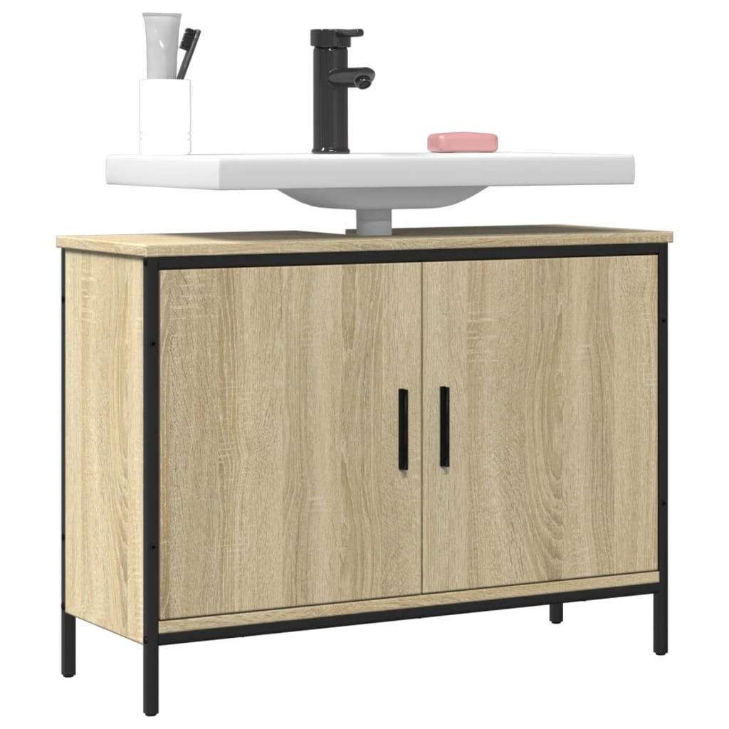 Sonoma oak bathroom sink 80x30x60 cm