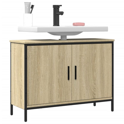 Sonoma oak bathroom sink 80x30x60 cm