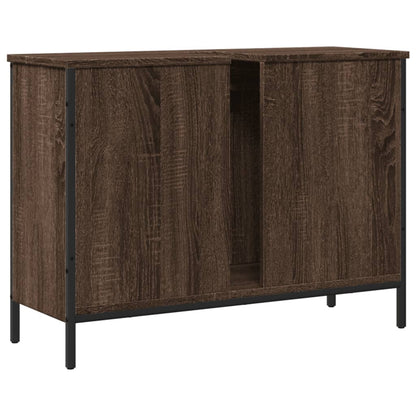 Armadio del bagno Oak marrone 80x30x60 cm