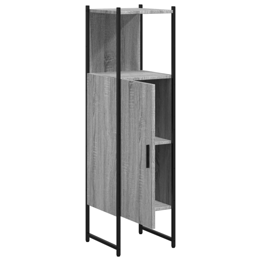 Armadio da bagno grigio Sonoma 33x33x120.5 cm