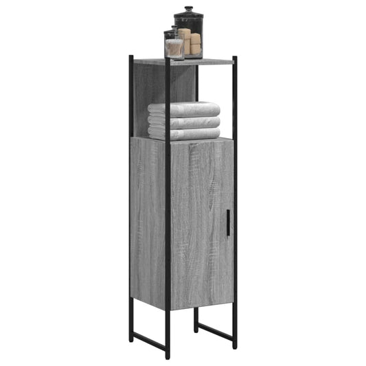 Armadio da bagno grigio Sonoma 33x33x120.5 cm