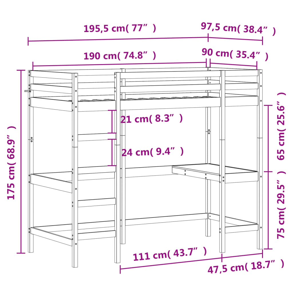 MEZZANINE CACA COM ESQUERDO BRANCO DO PIN WHITE