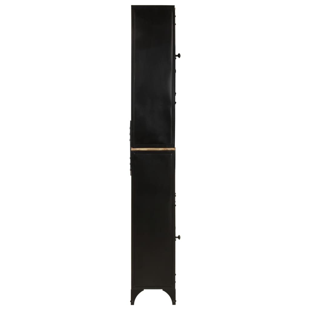 40x27x180 cm di ferro e mobile da bagno in legno di mango