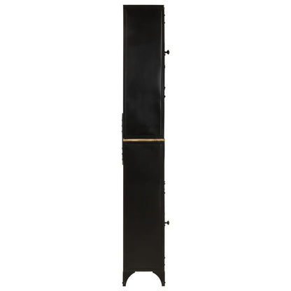 40x27x180 cm di ferro e mobile da bagno in legno di mango
