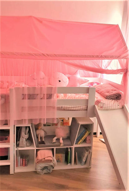 Copriletto cabane con velo