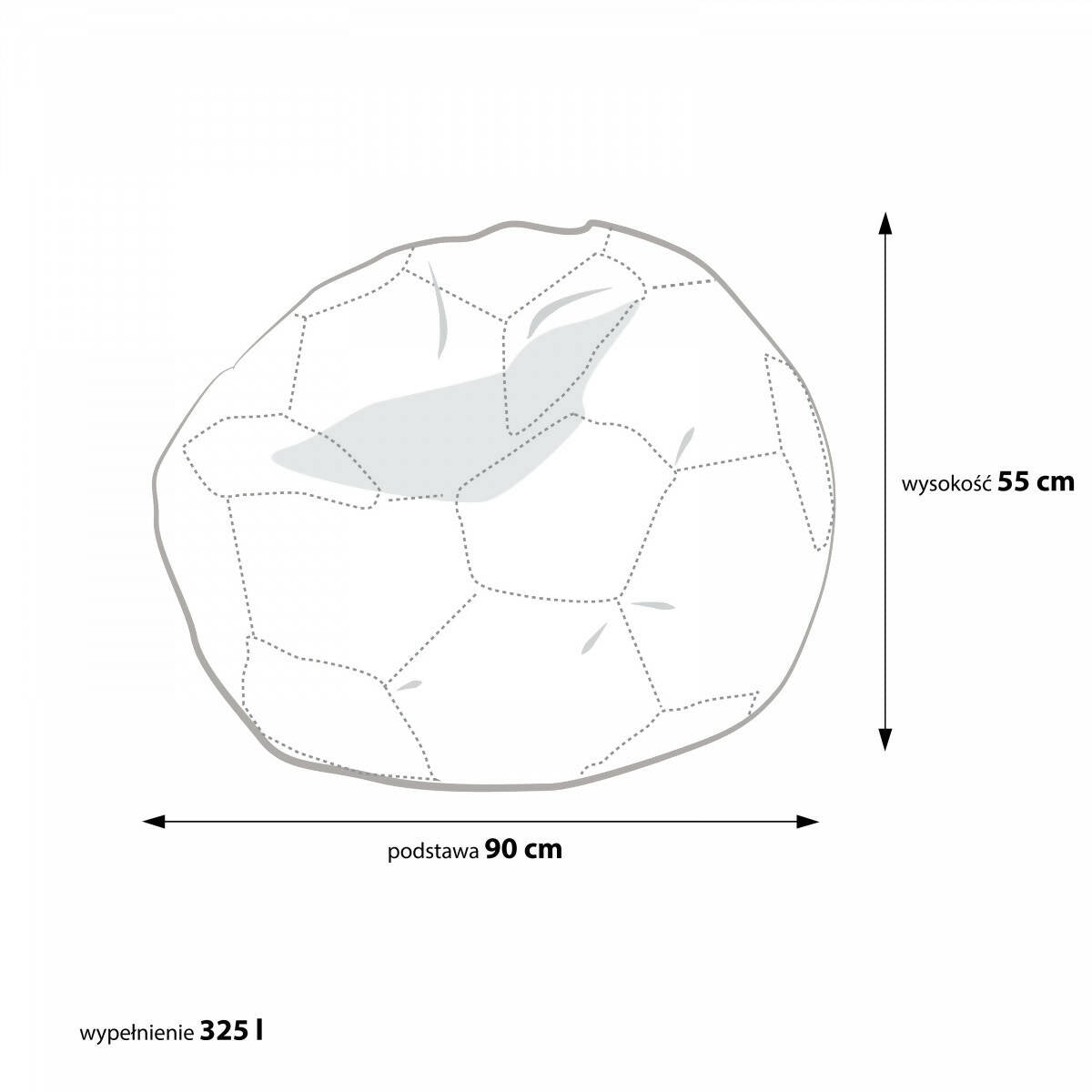 Pouf Géant Soccer ballon de Foot équipe de France