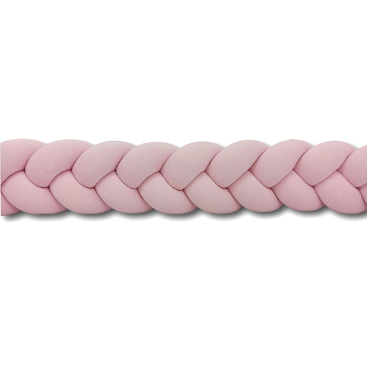 Braided bed bumper Powder pink