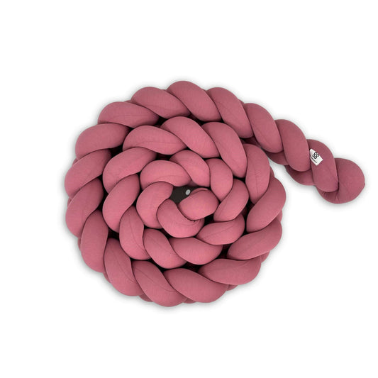 Parachoques trenzado rosa vintage