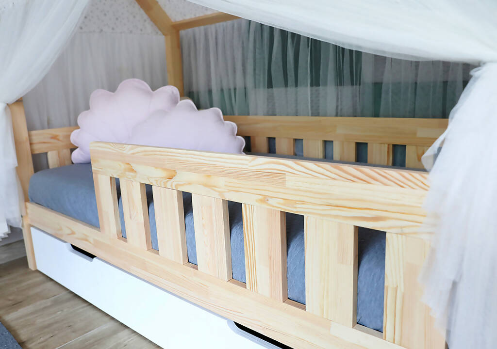 Copriletto cabane con velo